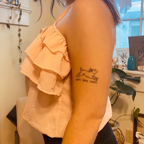 Pink Ruffled Tank Top - Picture 2 of 4